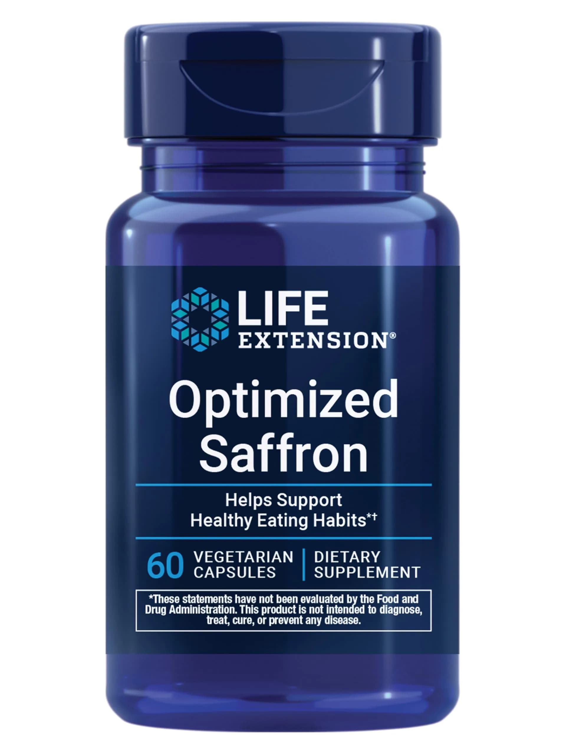 Life Extension Optimized Saffron 60 Capsules | Appetite Support, Non-GMO & Gluten-Free - main product image