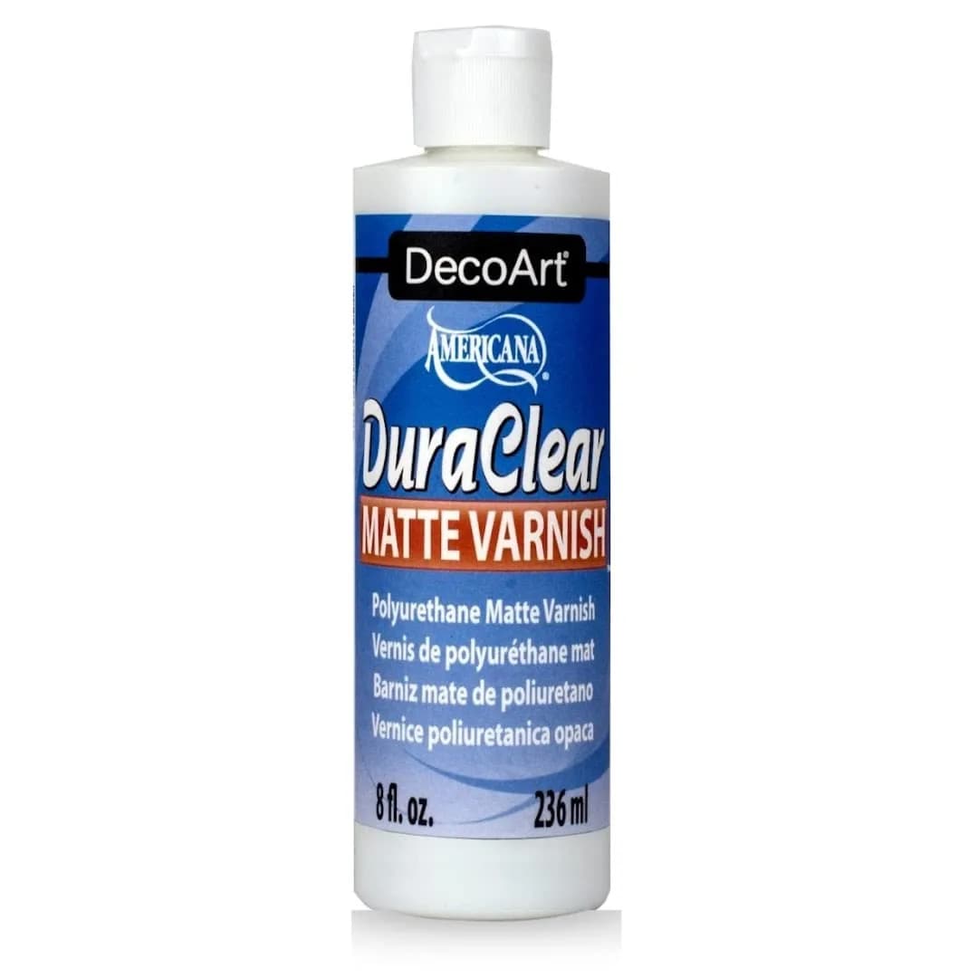 DecoArt Americana DuraClear Varnishes 2 fl oz | Ultra Matte Non-Yellowing Clear Finish — Clear Matte