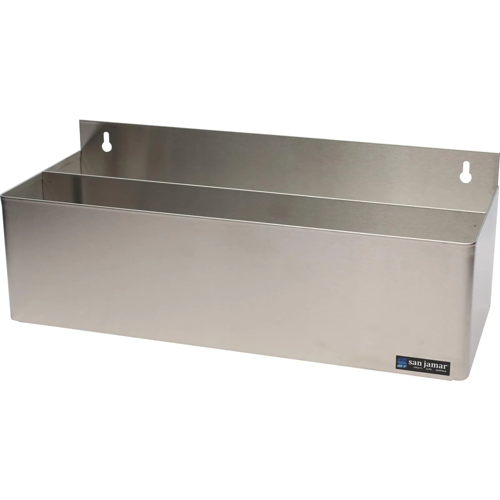San Jamar B5522D Double Rail Speed Rack Bottle Holder 56.1cm (22.3" W x 8.5" H x 9.7" D) | Organizes 10 Quart Bottles - main product image