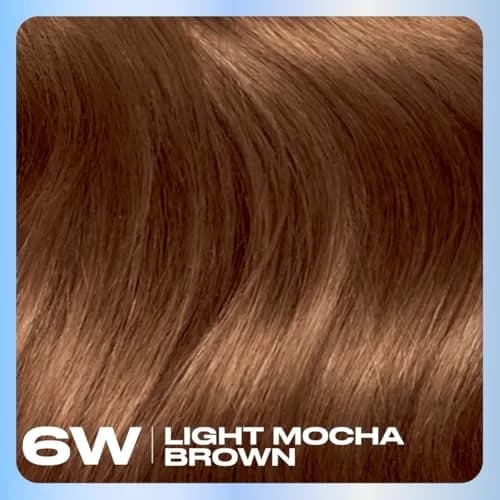 Clairol Nice'n Easy 6W Light Mocha Brown Permanent Hair Dye, 1 Application thumbnail 3