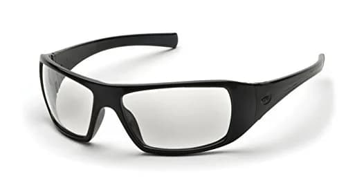 Pyramex Goliath Safety Eyewear, Black Frame, Clear Lens | ANSI Z87.1+ Certified Impact Resistant thumbnail 1