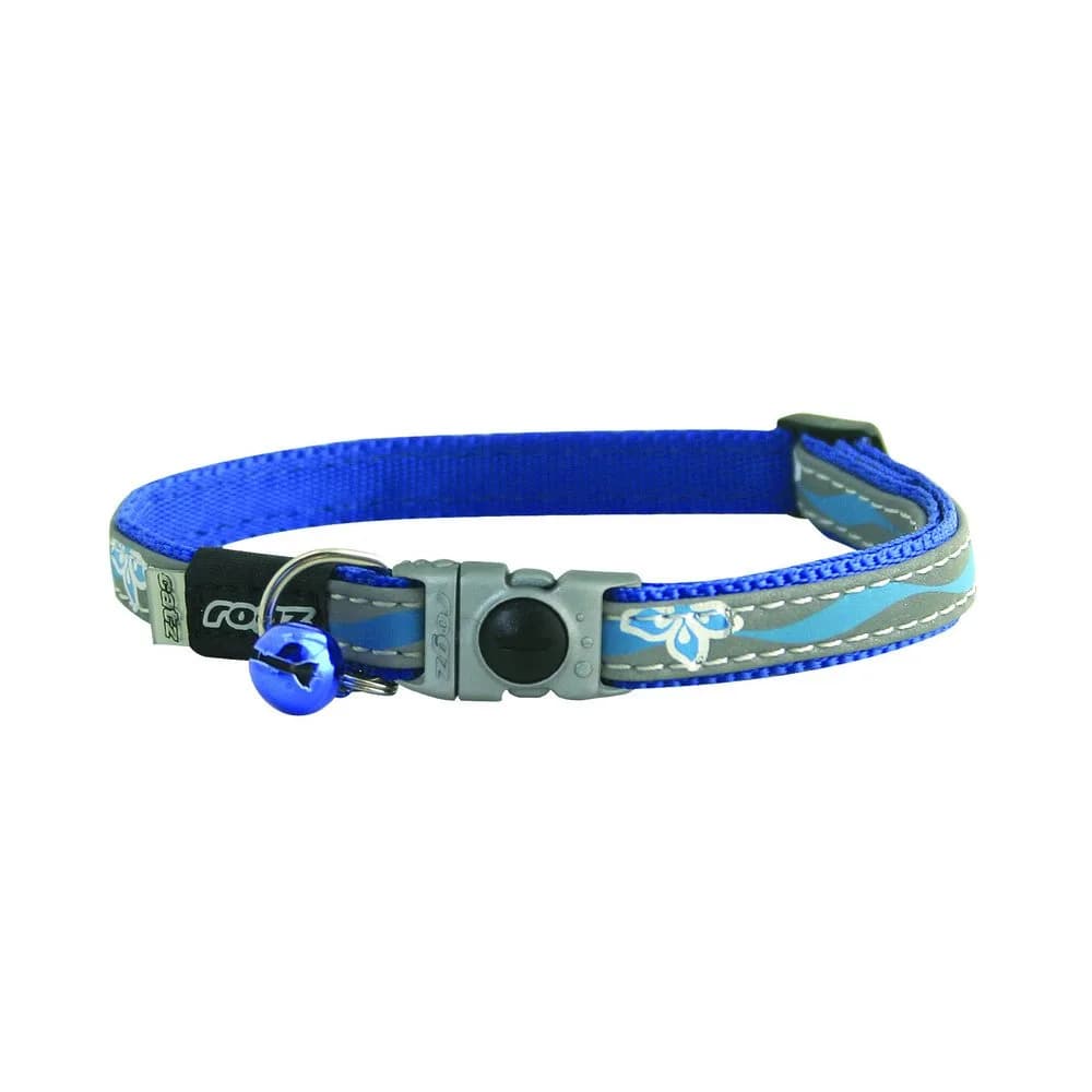 Rogz Reflective Cat Collar with Breakaway Clip and Removable Bell, 20-30 cm (8-12") | Safety First for Your Feline Friend