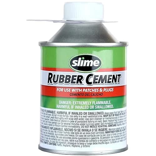 Slime Rubber Cement Tire Repair Adhesive 236ml (8 oz) | Secure Firm Hold for Tire Patches thumbnail 1