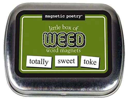 Magnetic Poetry Little Box of Weed Kit - 72 Magnetic Word Tiles | Refrigerator Poetry Magnets for Creative Writing thumbnail 1