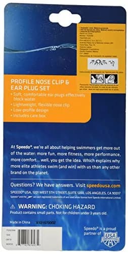 Speedo Unisex Reusable Swimming Ear Plugs | 1 Pair (Pack of 1) thumbnail 2