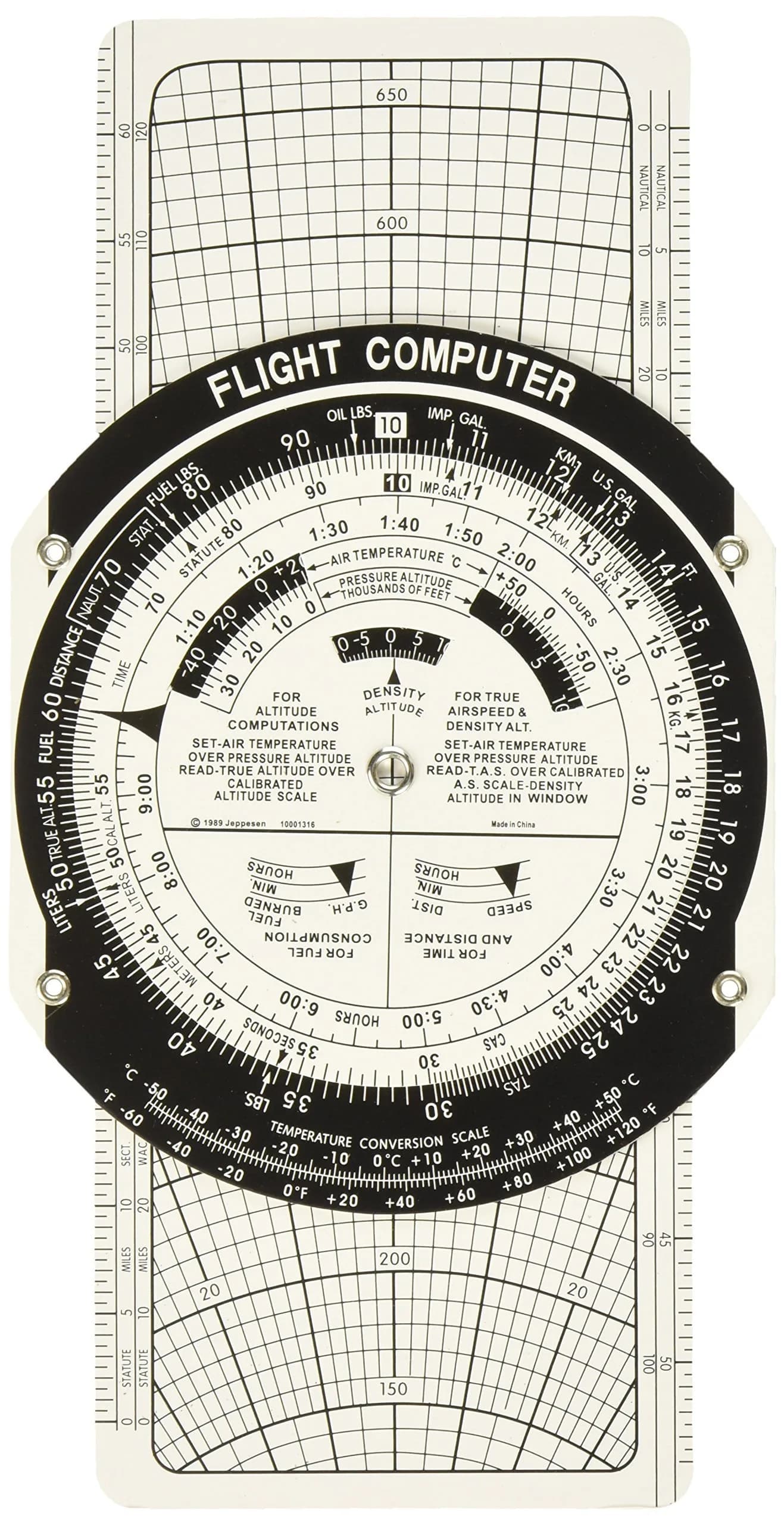 Jeppesen Student Flight Computer (CSG) JS514101 | Full-Size Flight Calculator for Students - main product image