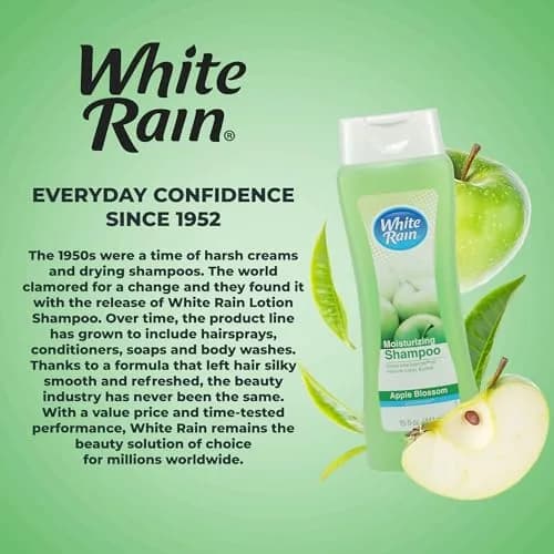 White Rain Moisturizing Shampoo – Apple Blossom Scent, 15 fl oz | Hydrating, Paraben-Free, Cruelty-Free thumbnail 6