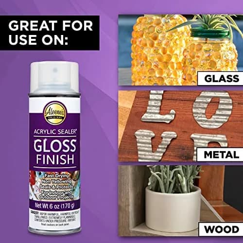 Aleene's Spray Acrylic Sealer Gloss Clear Finish 177ml (6 fl oz) | Protects Crafts and Art Projects thumbnail 3