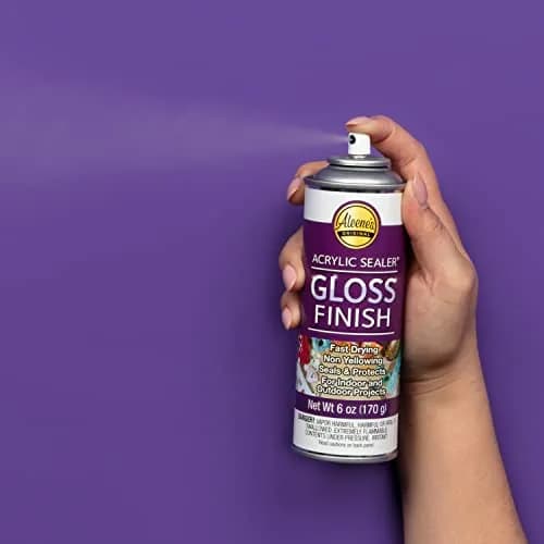 Aleene's Spray Acrylic Sealer Gloss Clear Finish 177ml (6 fl oz) | Protects Crafts and Art Projects thumbnail 4