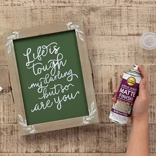Aleene's Matte Clear Acrylic Sealer Spray 177ml (6 oz) | Protects Crafts & Art Projects thumbnail 6
