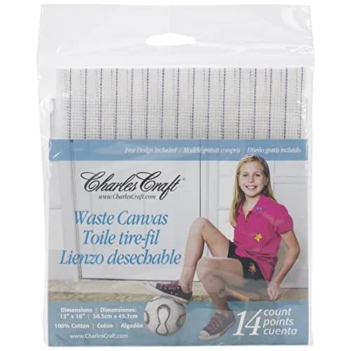 DMC Charles Craft Waste Canvas 14 Count 12" x 18" (30.5cm x 45.7cm) | Natural Polyester Blend thumbnail 1
