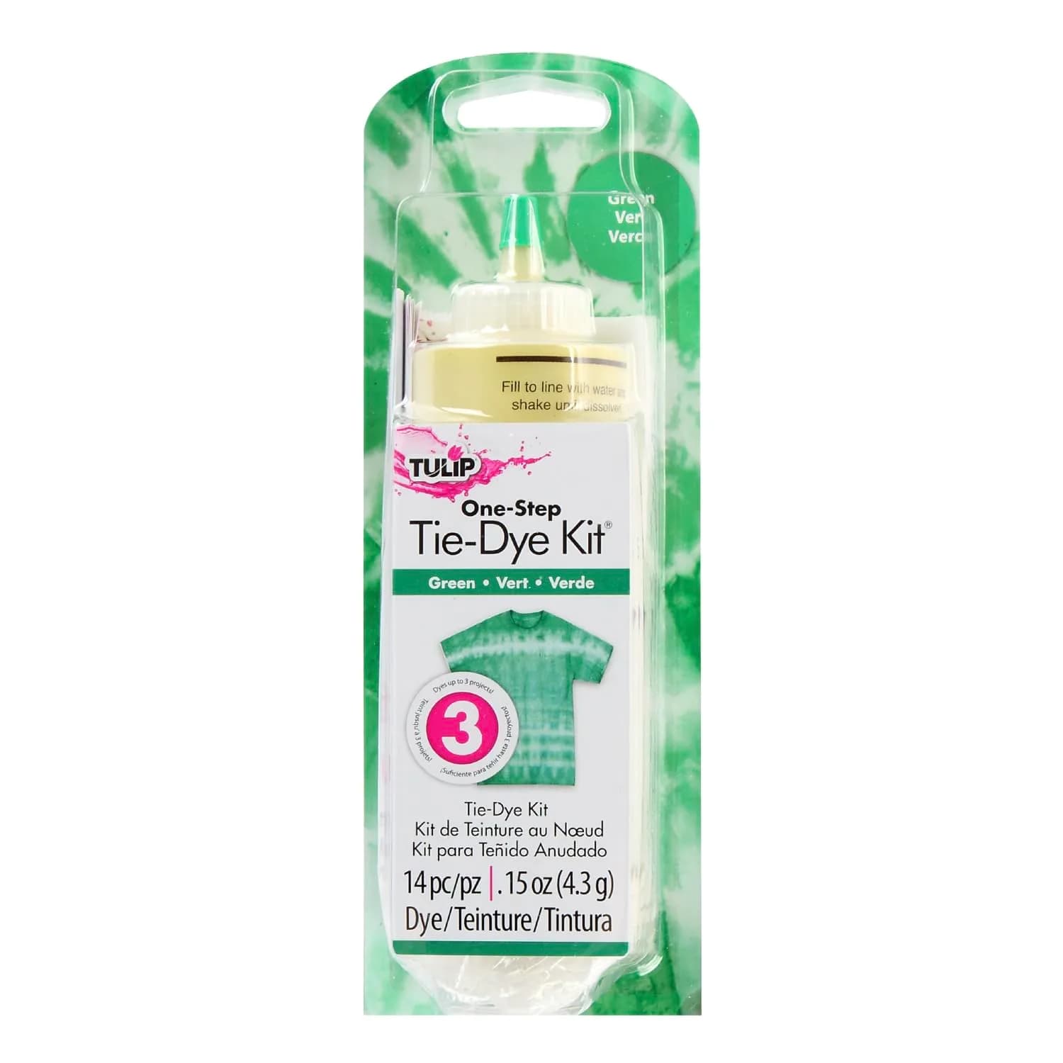 Tulip One-Step Tie-Dye Kit Permanent Vibrant Fabric Dye 118ml (4 fl oz) Purple | For Natural Fibers — Green