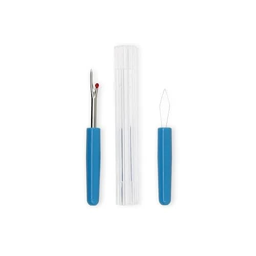 Dritz Seam Ripper and Threader with Safety Ball, Blue, 1-Pack | Cuts Stitches Easily thumbnail 5