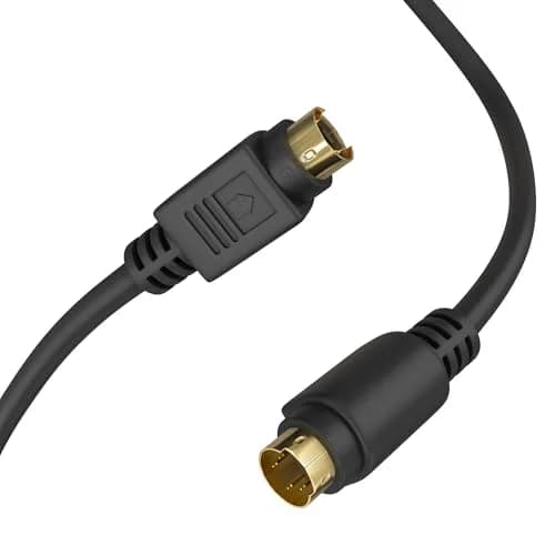 Cmple S-Video Cable Gold-Plated 4-PIN SVHS 3 Feet | Low Signal Loss, Corrosion-Free Connection thumbnail 5