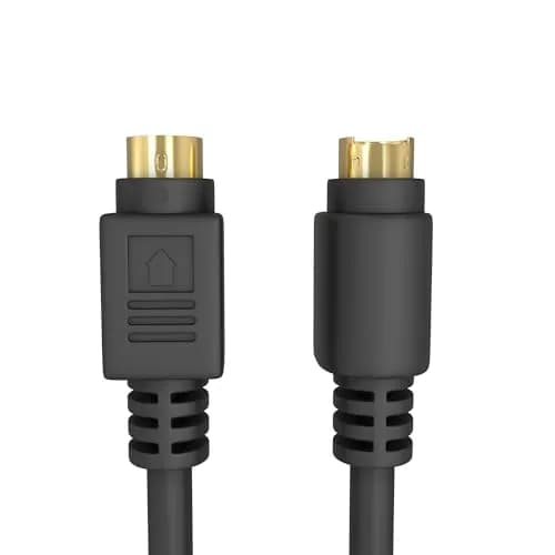Cmple S Video Cable 6 ft SVHS 4-PIN Video Cable Mini Din S-Video Cord for Home Theater, Camcorder, DSS Receiver, DVD Player- Black | Low Signal Loss thumbnail 4