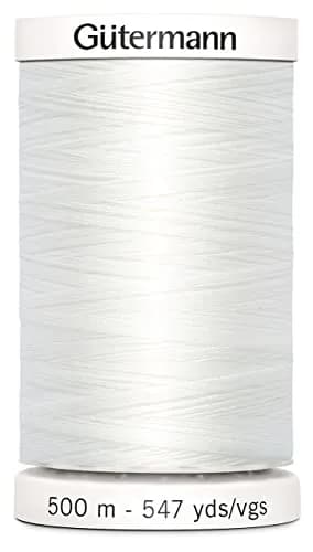 Gütermann Sew-All Thread 547 Yards - Nu White | Durable, All-Purpose Polyester Thread for Sewing thumbnail 1
