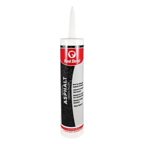 Red Devil Asphalt Crack Filler Sealant 10.1 fl oz | Water-Resistant Asphalt Repair for Cracks & Joints thumbnail 1