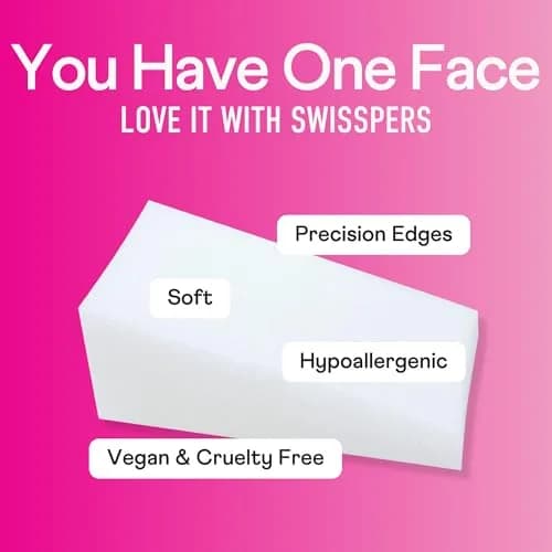 Swisspers Premium Cosmetic Wedges, Latex-Free Makeup Wedge, 192 Count (6 Packs) | Hypoallergenic & Reusable thumbnail 2