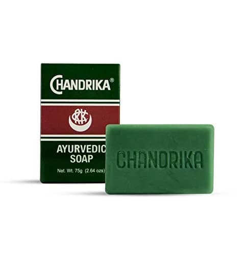Chandrika Ayurvedic Soap Bar 75 g (2.64 Oz) | Organic, Vegan, Handmade for All Skin Types thumbnail 2