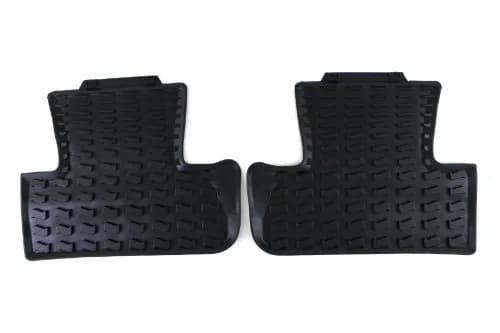 Audi Genuine Accessories 8R0061511041 Black Rubber Rear Floor Mat for Audi Q5 | OEM Fit & All-Weather Durability thumbnail 1