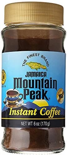 Jamaica Mountain Peak Instant Coffee 6 OZ | Jamaican Unflavored Roast, Kosher Certified, 170g, Drink Hot or Cold thumbnail 1