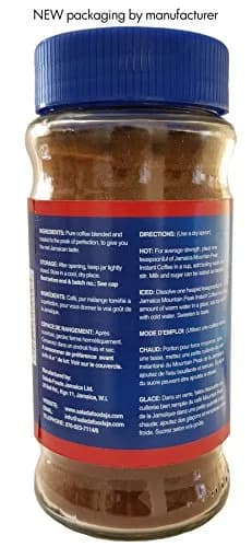 Jamaica Mountain Peak Instant Coffee 6 OZ | Jamaican Unflavored Roast, Kosher Certified, 170g, Drink Hot or Cold thumbnail 8