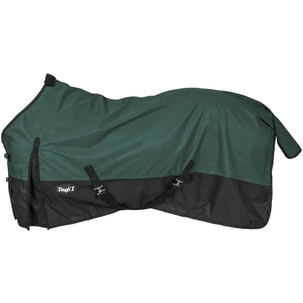 Tough1 600D Waterproof Turnout Sheet - Hunter Green 72" | Heavy-Duty Horse Rain Sheet — Hunter Green / 69"