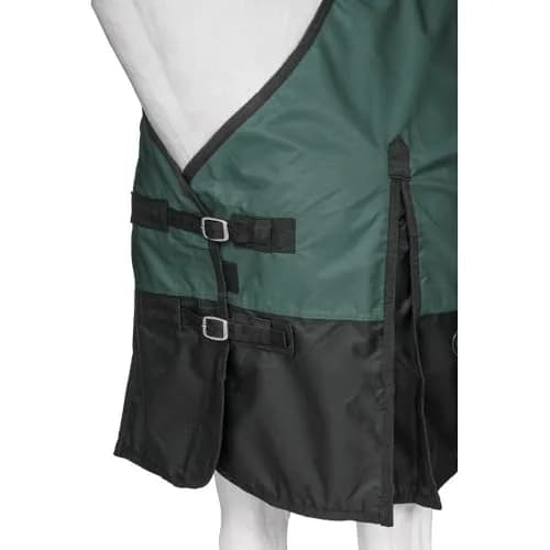 Tough1 600D Waterproof Turnout Sheet - Hunter Green 72" | Heavy-Duty Horse Rain Sheet thumbnail 2