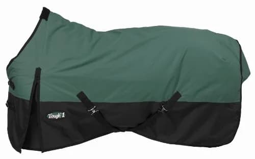 Tough1 600D Turnout Sheet - Hunter Green - 75" | Waterproof Horse Sheet with Shoulder Gussets thumbnail 3