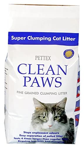 Pettex Clean Paws Microgranule Super Clumping Ultra Cat Litter 5 kg (11 lb) | Odor Control for Indian Homes thumbnail 1