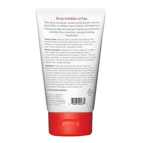 Derma E Anti-Wrinkle Exfoliating Facial Scrub 4 oz | Natural Anti-Aging Face Wash for Youthful Skin thumbnail 2