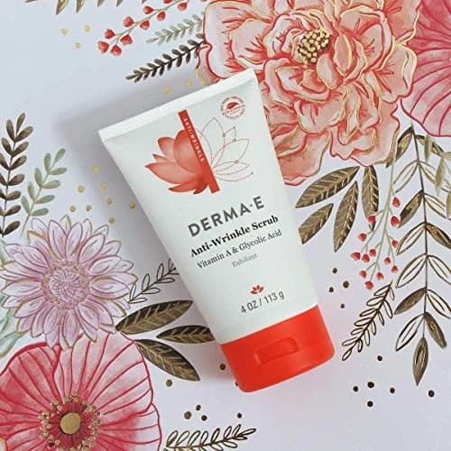 Derma E Anti-Wrinkle Exfoliating Facial Scrub 4 oz | Natural Anti-Aging Face Wash for Youthful Skin thumbnail 3