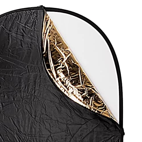 Fotodiox 40x60in 5-in-1 Collapsible Reflector Panel with Bag for Photography and Video – Black, Gold, Silver, Translucent, White | Multi-Application Light Modifier thumbnail 7