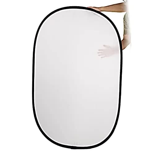Fotodiox 40x60in 5-in-1 Collapsible Reflector Panel with Bag for Photography and Video – Black, Gold, Silver, Translucent, White | Multi-Application Light Modifier thumbnail 3