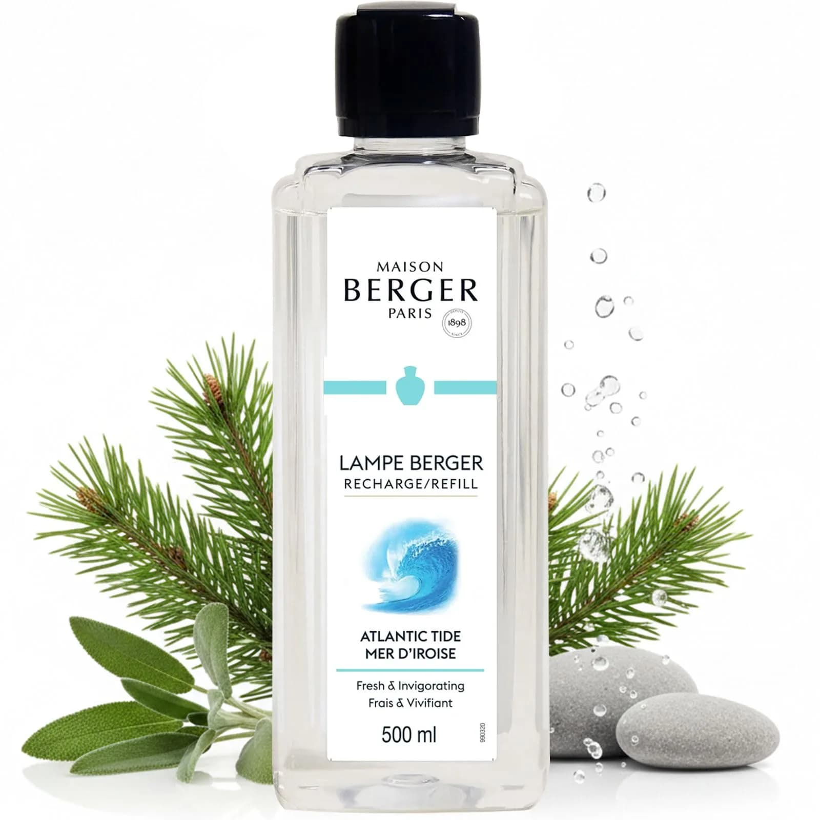 MAISON BERGER Atlantic Tide Fragrance Refill 500ml (16.9 Fl Oz) | Odor Neutralizing Home Fragrance