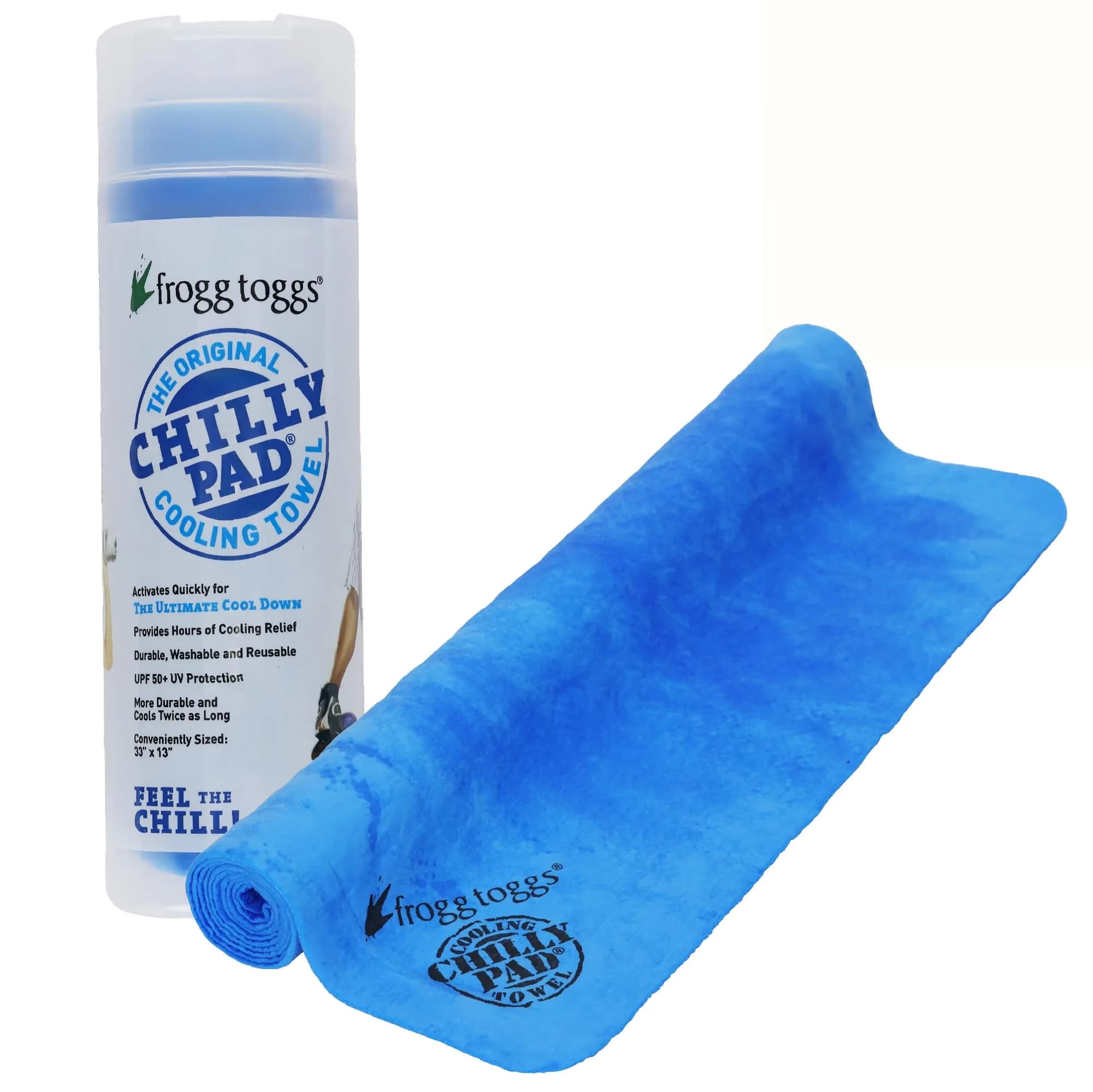 Frogg Toggs Chilly Pad Instant Cooling Towel 33x13 cm (13x33 inches) | Reusable Hyper-Evaporative
