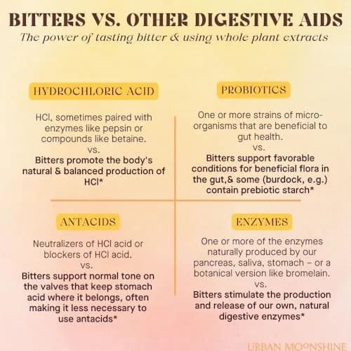 Urban Moonshine Digestive Bitters 8 Fl Oz | Organic Herbal Drops for Gas & Bloating thumbnail 5
