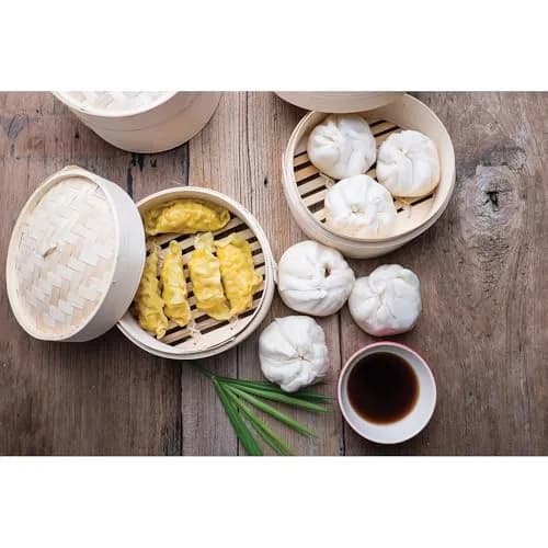 Helen's Asian Kitchen Bamboo Food Steamer With Lid, 6 Inch (15.2 cm) 2-Tier Basket | Authentic Asian Cooking thumbnail 8