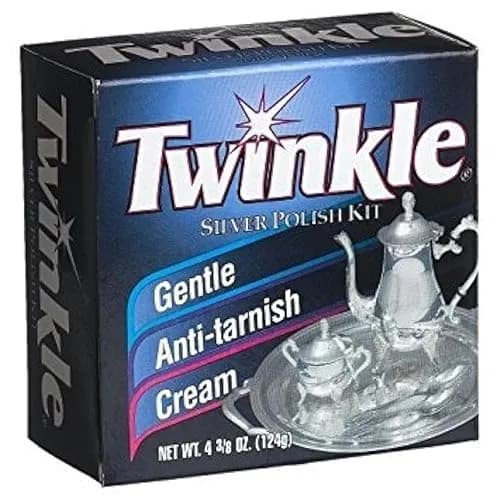 Twinkle Silver Polish Kit 217 ml (7.76 fl oz) | Gentle Anti-Tarnish Cream for Silverware & Jewelry thumbnail 1