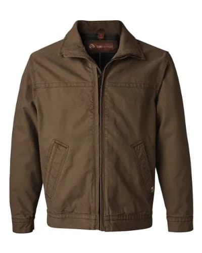 DRI Duck Maverick Men's Cotton Canvas Hoodless Work Jacket 5028 | Durable Workwear for Men thumbnail 1