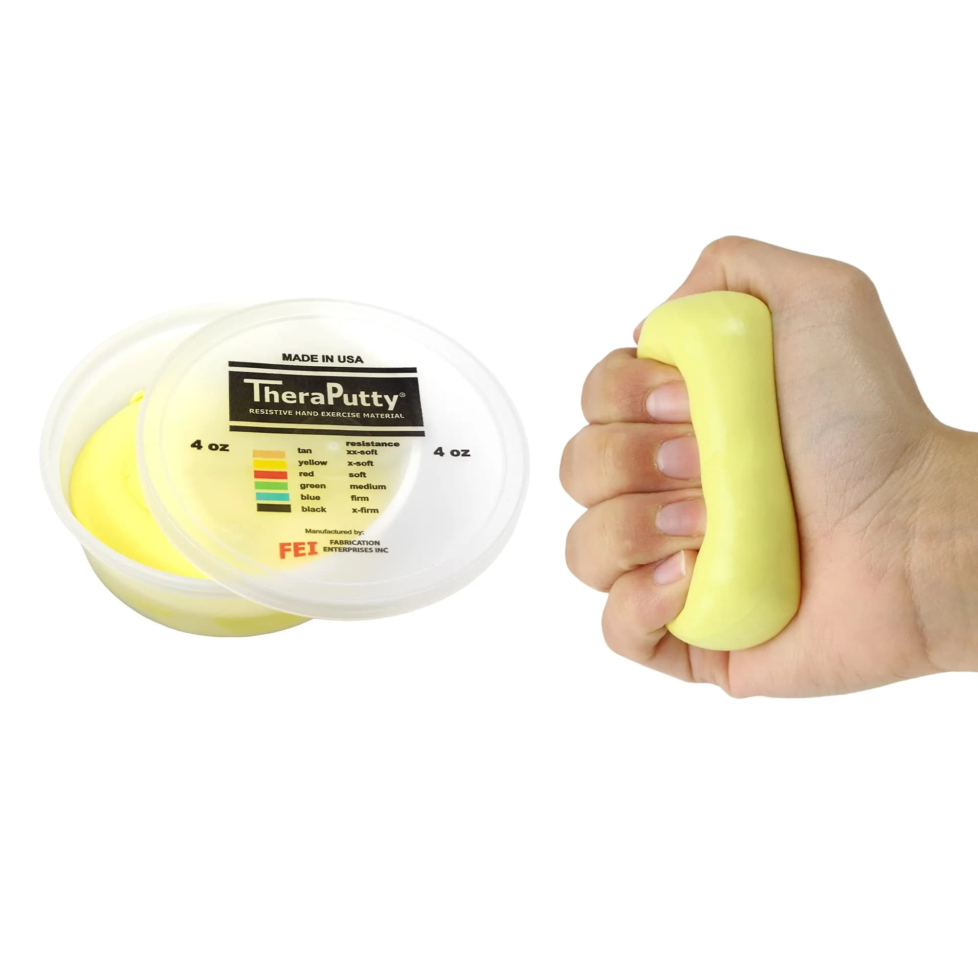 CanDo TheraPutty Standard Hand Exercise Putty, MEDIUM, 2oz (57g) | Rehabilitation & Strengthening Aid — 4 oz