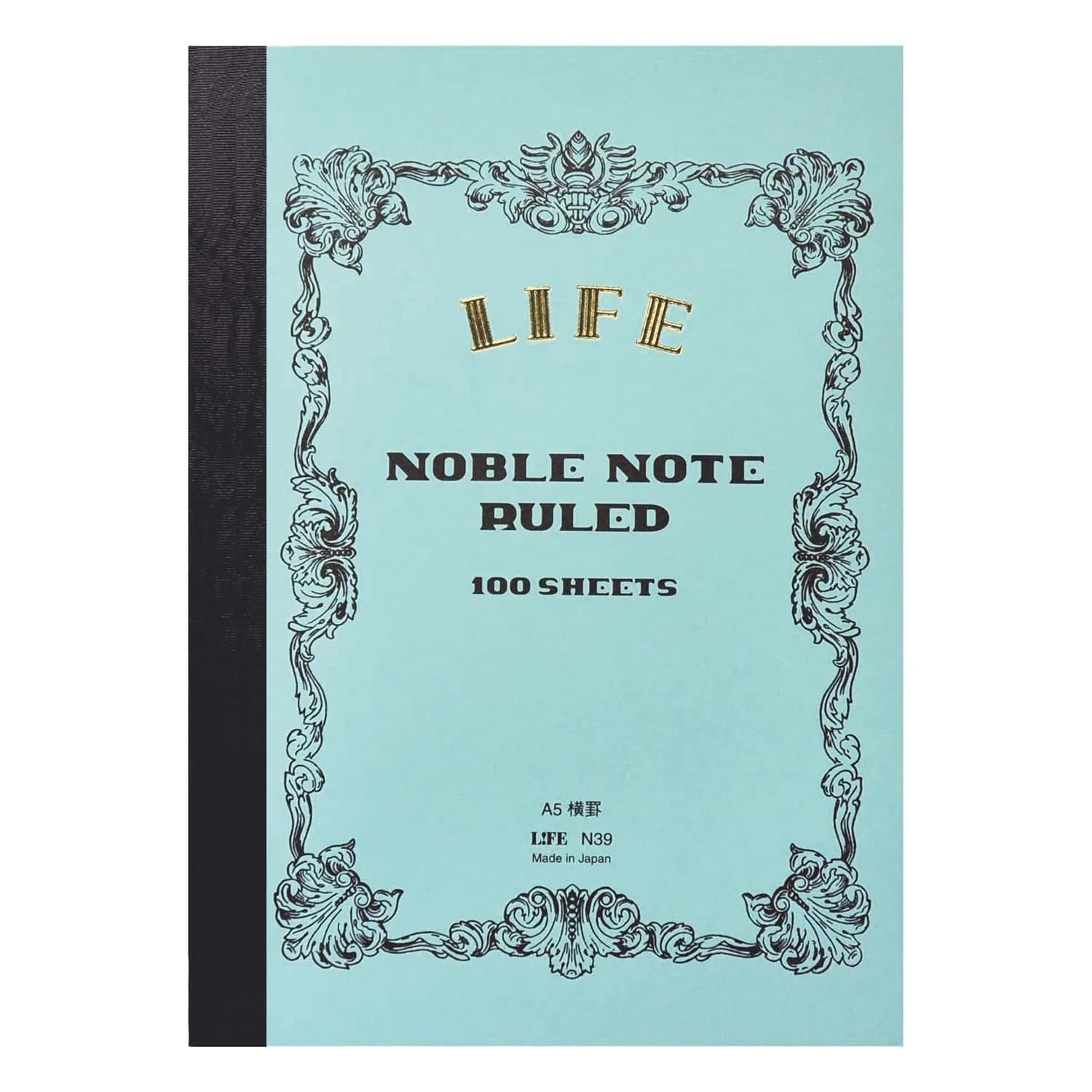 Life Noble Notebook Grid A5 21cm x 14.8cm (100 Pages) | Fountain Pen Friendly Paper — A5 Size