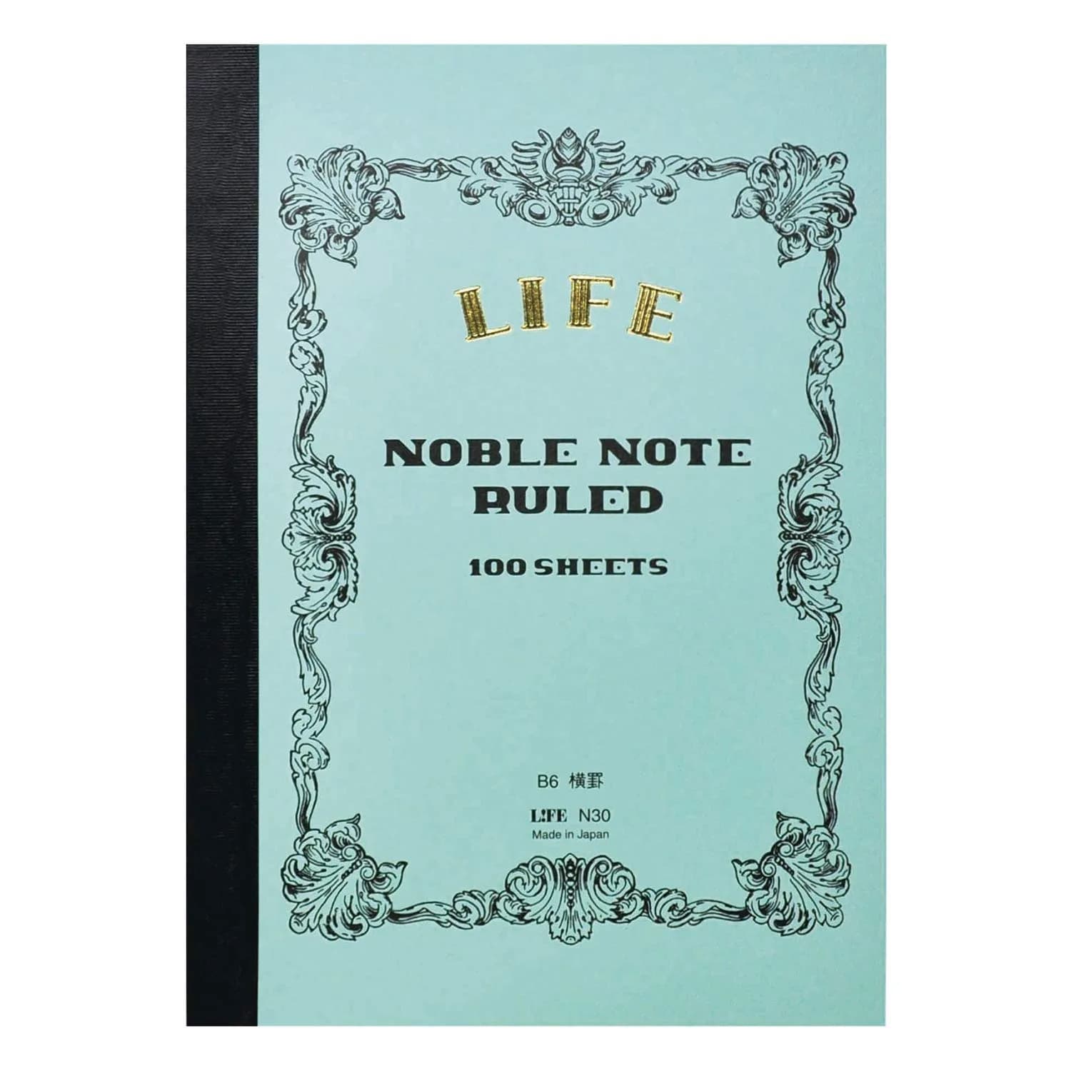 ライフ Noble Notebook Ruled A4 Notebook 29.7cm x 21.2cm (A4) | Fountain Pen Friendly Paper — B6 Ruled