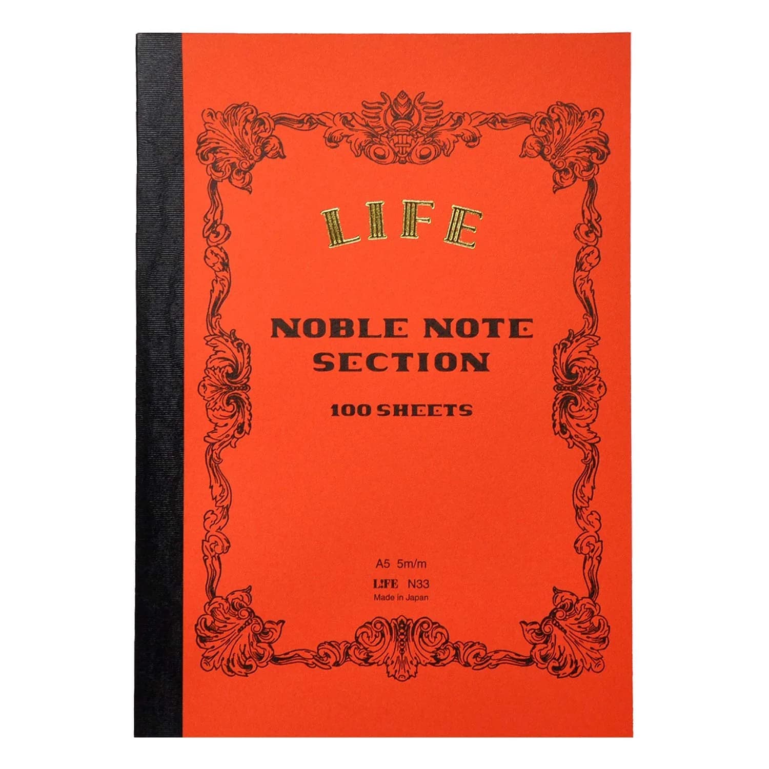 Life Noble Notebook Grid A5 21cm x 14.8cm (100 Pages) | Fountain Pen Friendly Paper - main product image