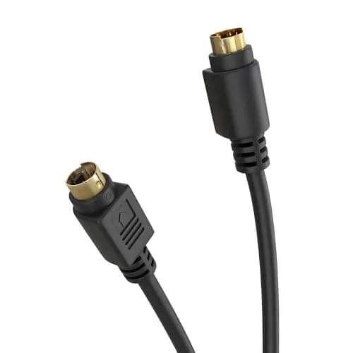 Cmple S Video Cable 25 ft SVHS 4-PIN Video Cable Mini Din S-Video Cord for Home Theater, Camcorder, DSS Receiver, DVD Player - Black | High-Quality 4-pin SVHS thumbnail 6