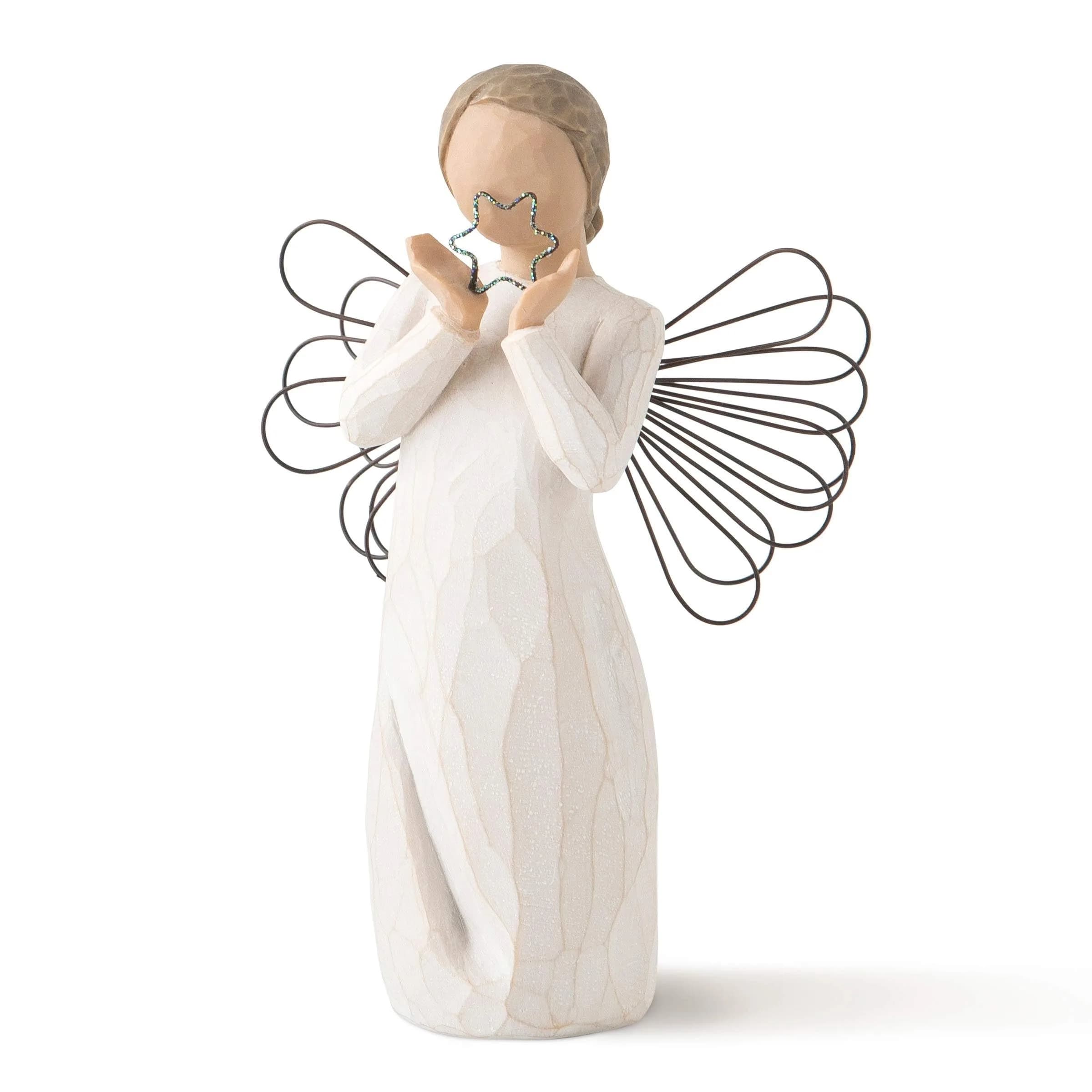 Willow Tree Bright Star Angel Figurine 6.7 x 5 in | Hand-Painted Resin, Inspirational Gift - main product image