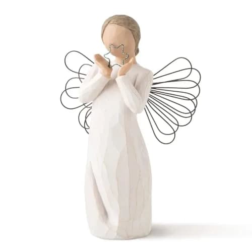 Willow Tree Bright Star Angel Figurine 6.7 x 5 in | Hand-Painted Resin, Inspirational Gift thumbnail 1