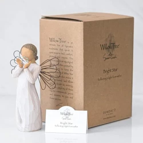 Willow Tree Bright Star Angel Figurine 6.7 x 5 in | Hand-Painted Resin, Inspirational Gift thumbnail 5
