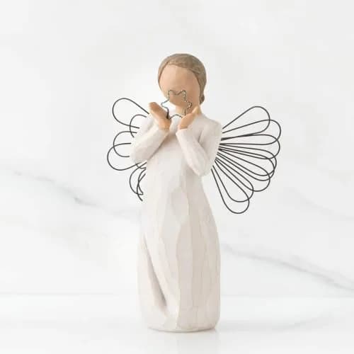 Willow Tree Bright Star Angel Figurine 6.7 x 5 in | Hand-Painted Resin, Inspirational Gift thumbnail 2