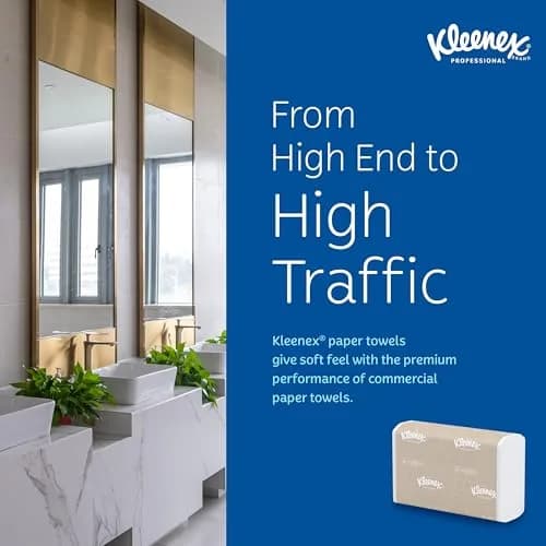 Kleenex Professional Multifold Paper Towels 8 x 150 Sheets | Soft, Absorbent, Eco-Friendly Office Towels thumbnail 9